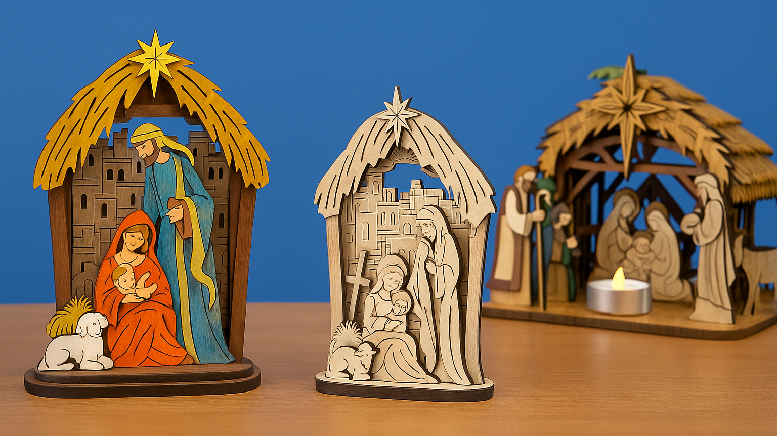 ✨ Nativity & Christmas Laser Cut Designs for Your Holiday Projects
