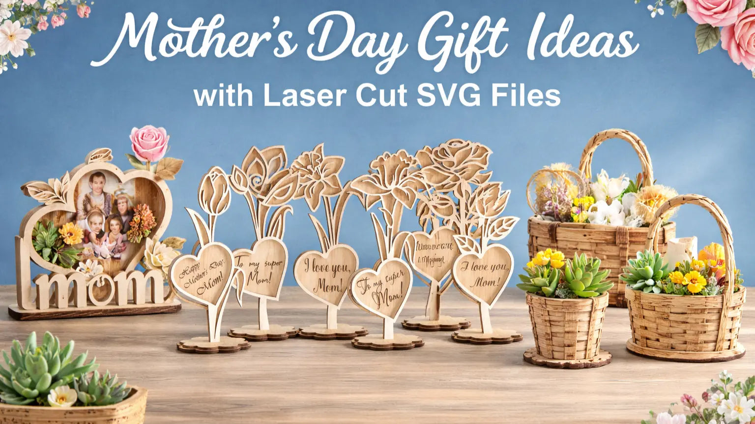 Mother’s Day Gift Ideas with Laser Cut SVG Files LaserSvgTemplates