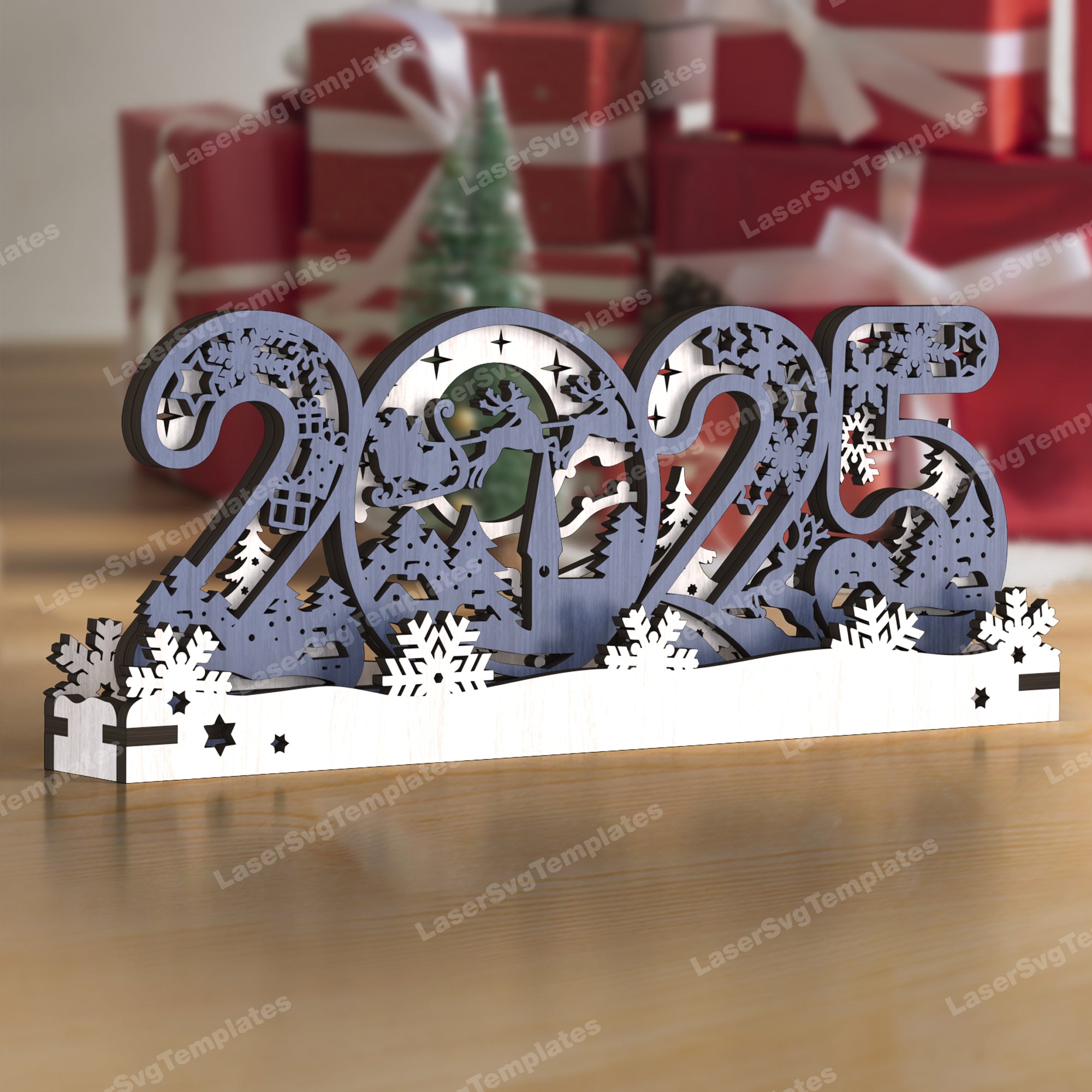 全日本送料無料 laser decoration table year new 2025 Christmas cut file svg フラワー・リース