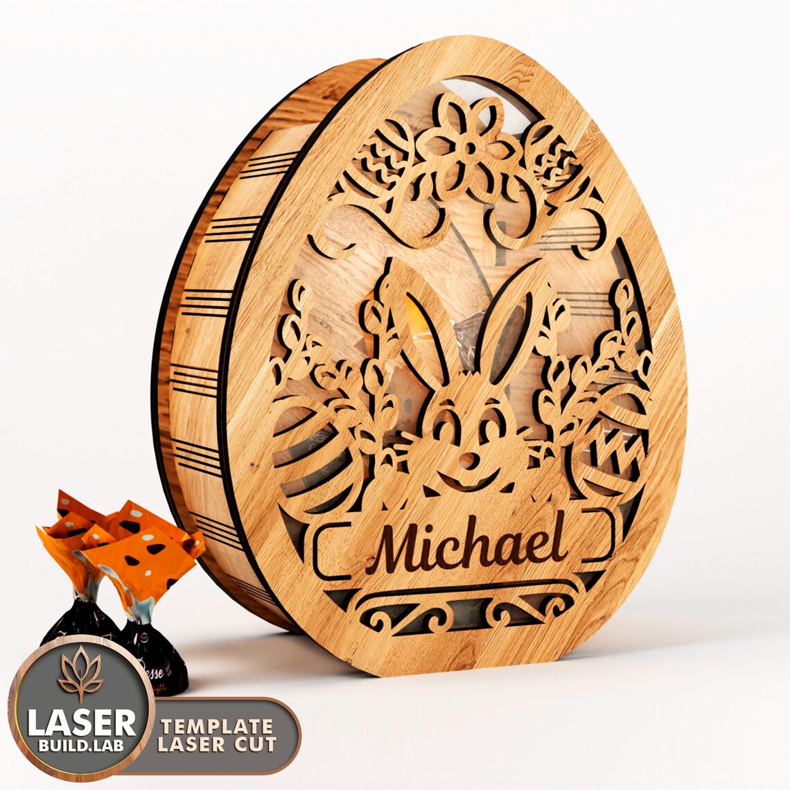 Easter Box Candy Laser Cut Svg File | LaserSvgTemplates
