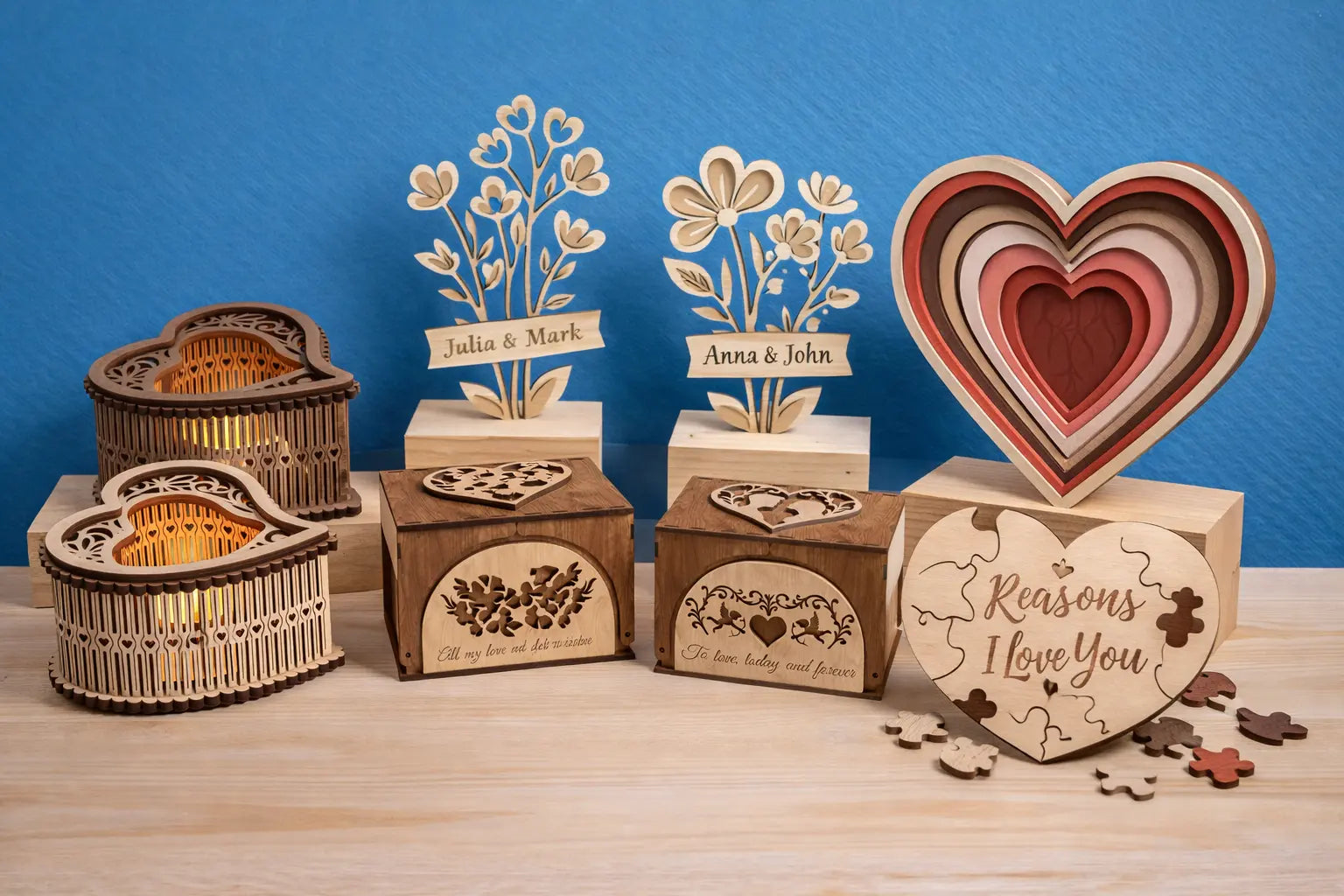 Best Valentine’s Day Gifts Made with Laser Cut Designs💗 LaserSvgTemplates