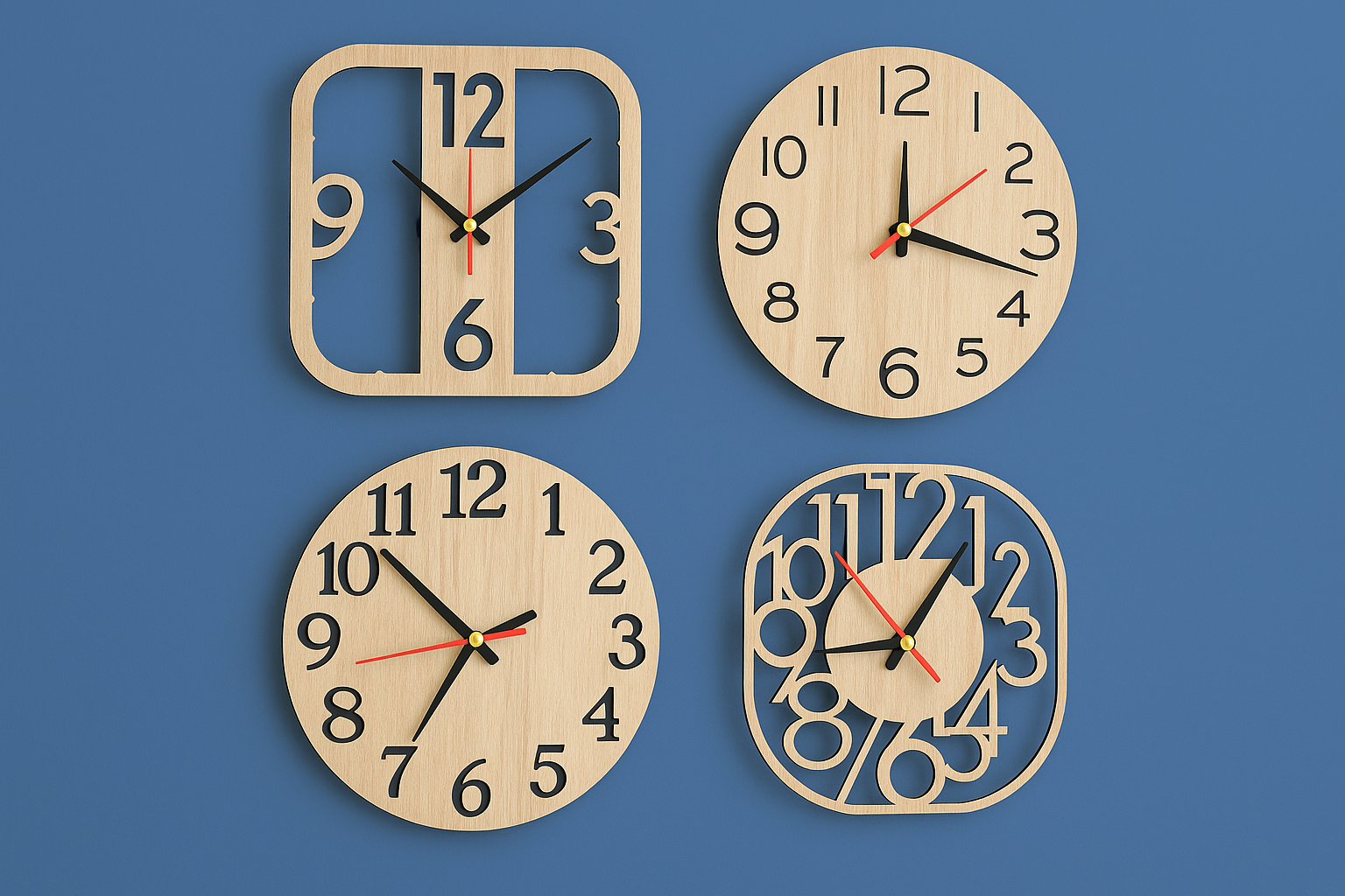 Wall Clock SVG Bundles – Create Unique Wooden Clocks for Your Home🕰️