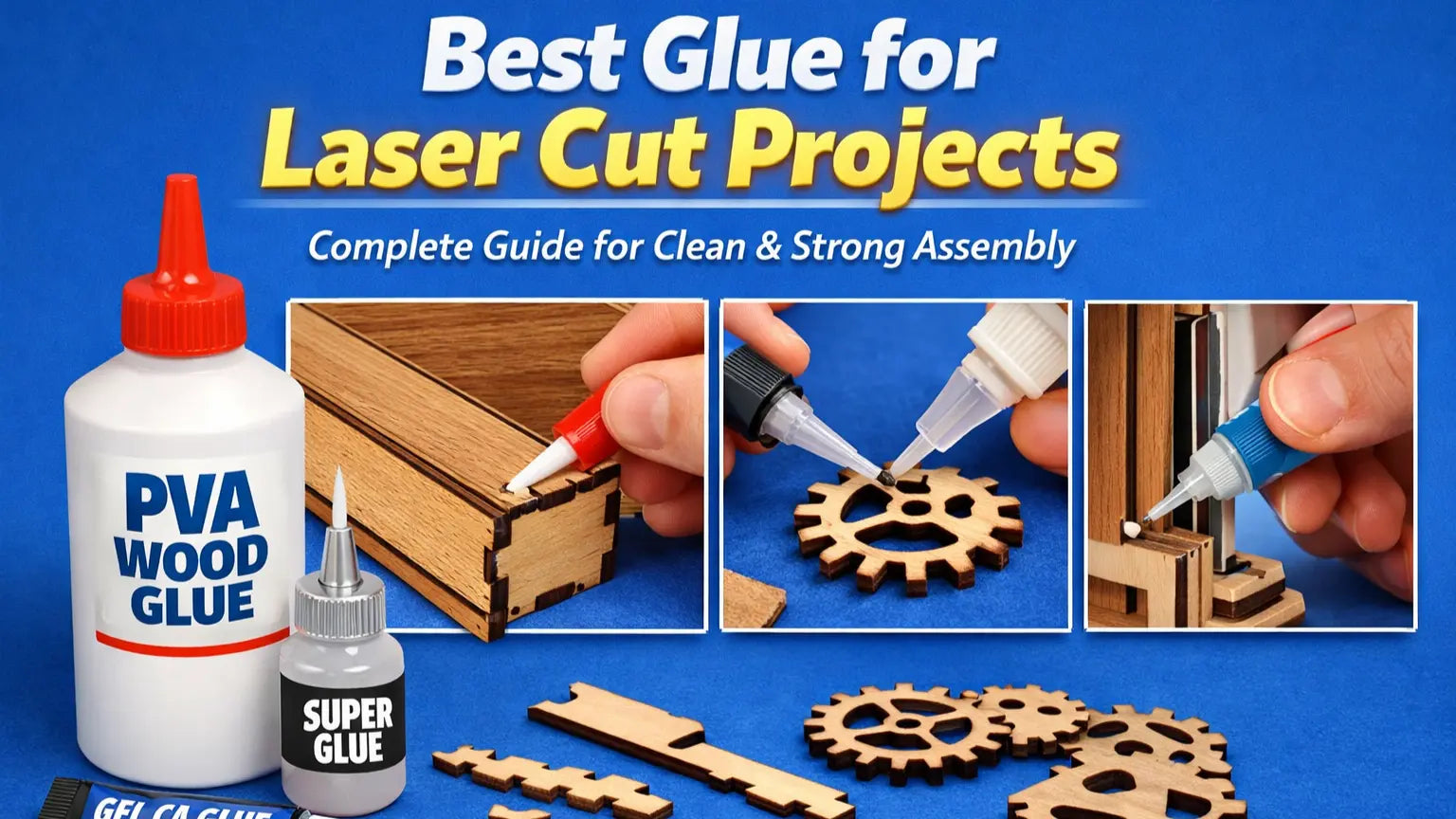 Best Glue for Laser Cut Wood Projects: Complete Guide for Clean & Strong Assembly✨ LaserSvgTemplates