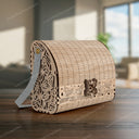 Fichier de modèle SVG de sacs à main en bois coupé en bois coupé en la