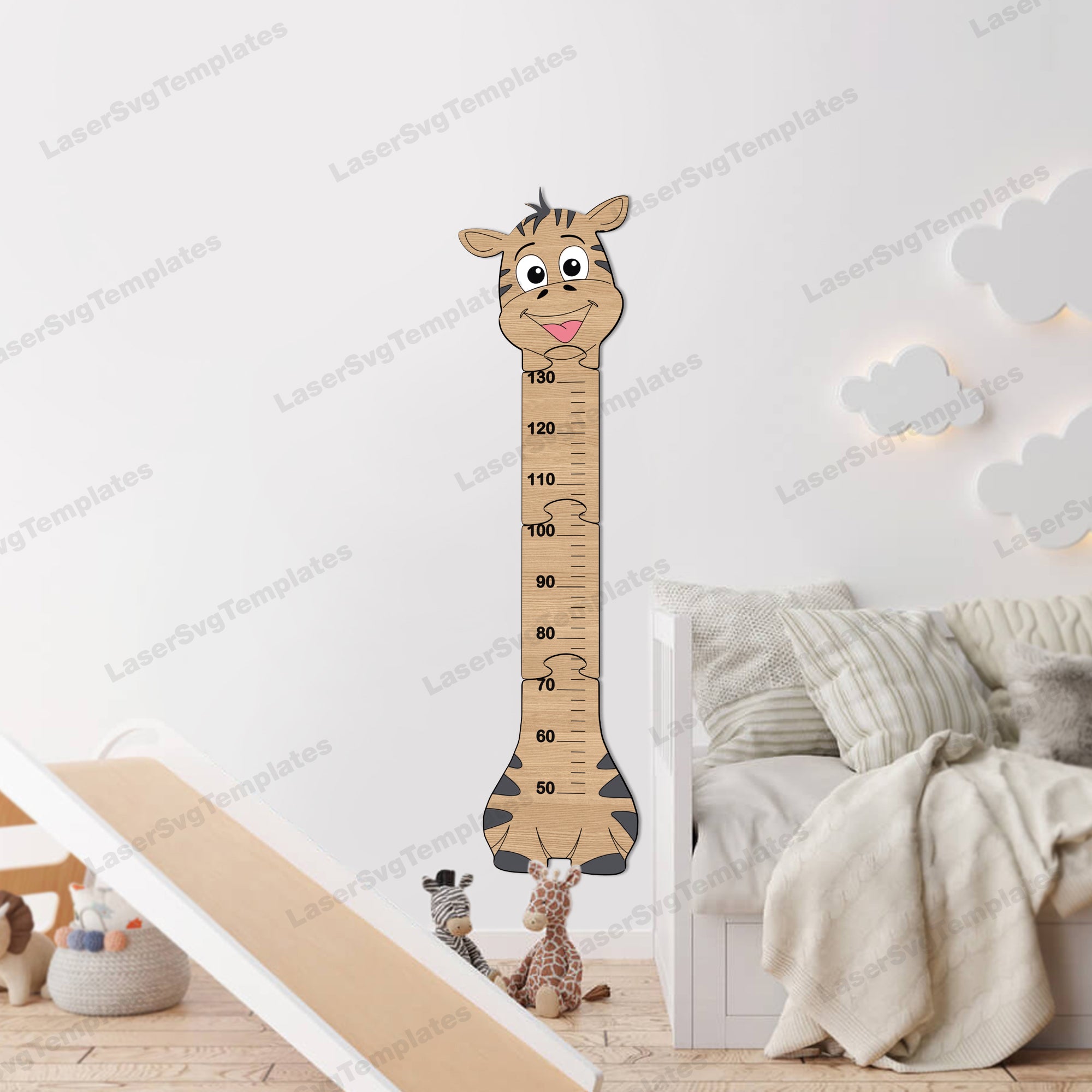 Animals ruler growth chart 5 bundle laser cut svg file – LaserSvgTemplates