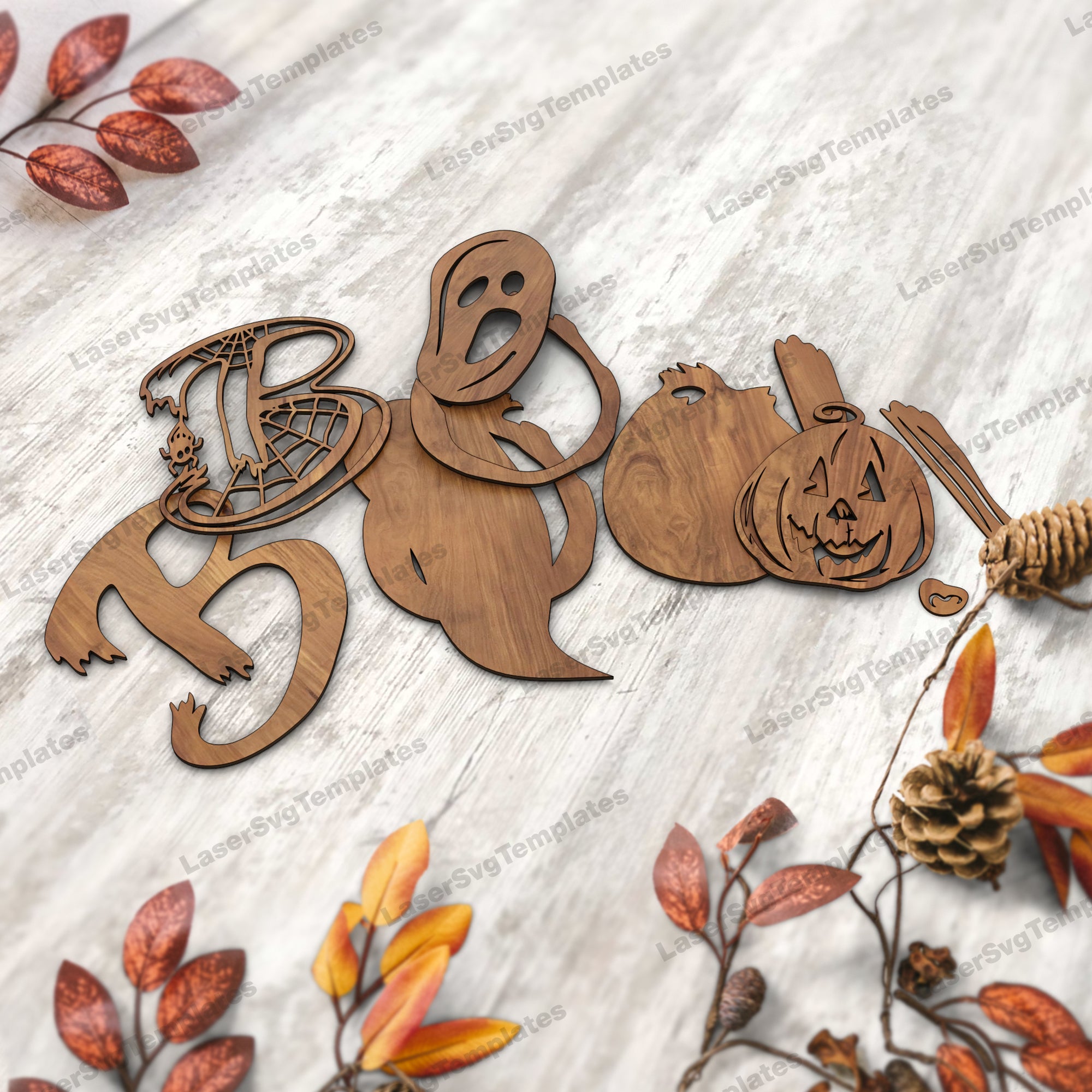 Laser cut Scaring Halloween sign door hanger svg file – LaserSvgTemplates