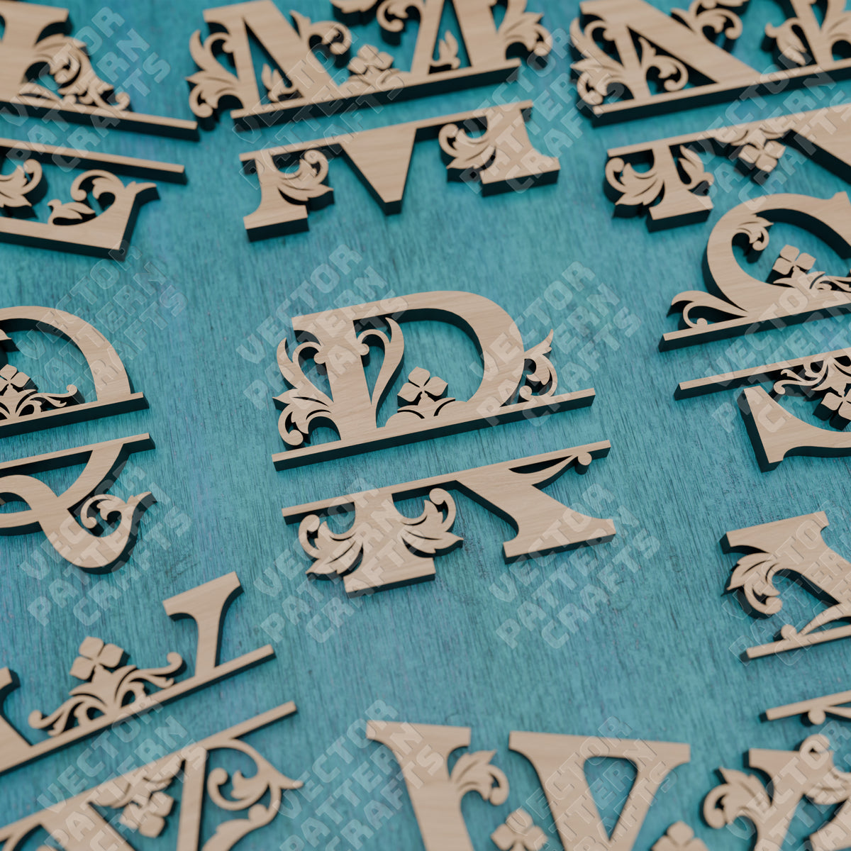 Monogram SVG Files | Split Letters & Custom Signs | Commercial Use