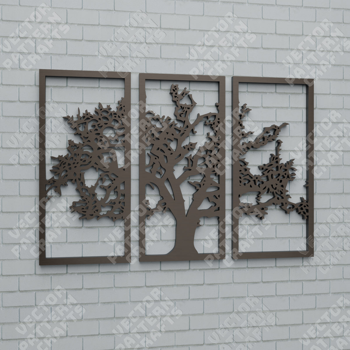 Tree Base Panel Tree wall art tree panel laser cut svg file | LaserSvgTemplates