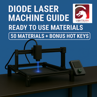 Leitfaden für Diodenlasermaschinen – Gebrauchsfertige LightBurn-Materialien (+BONUS-HOTKEYS)
