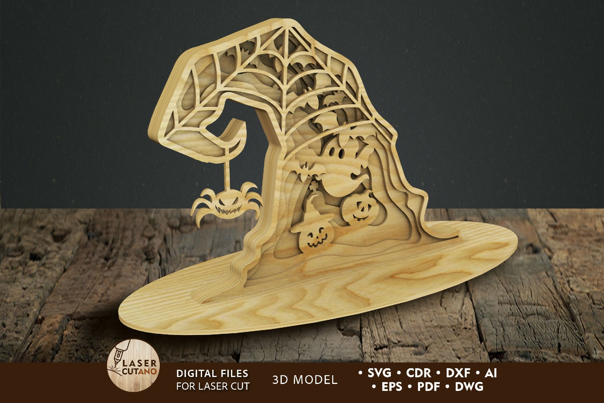 Halloween-Hut-Laser-Cut-Dateien-Lasercutano-Cover