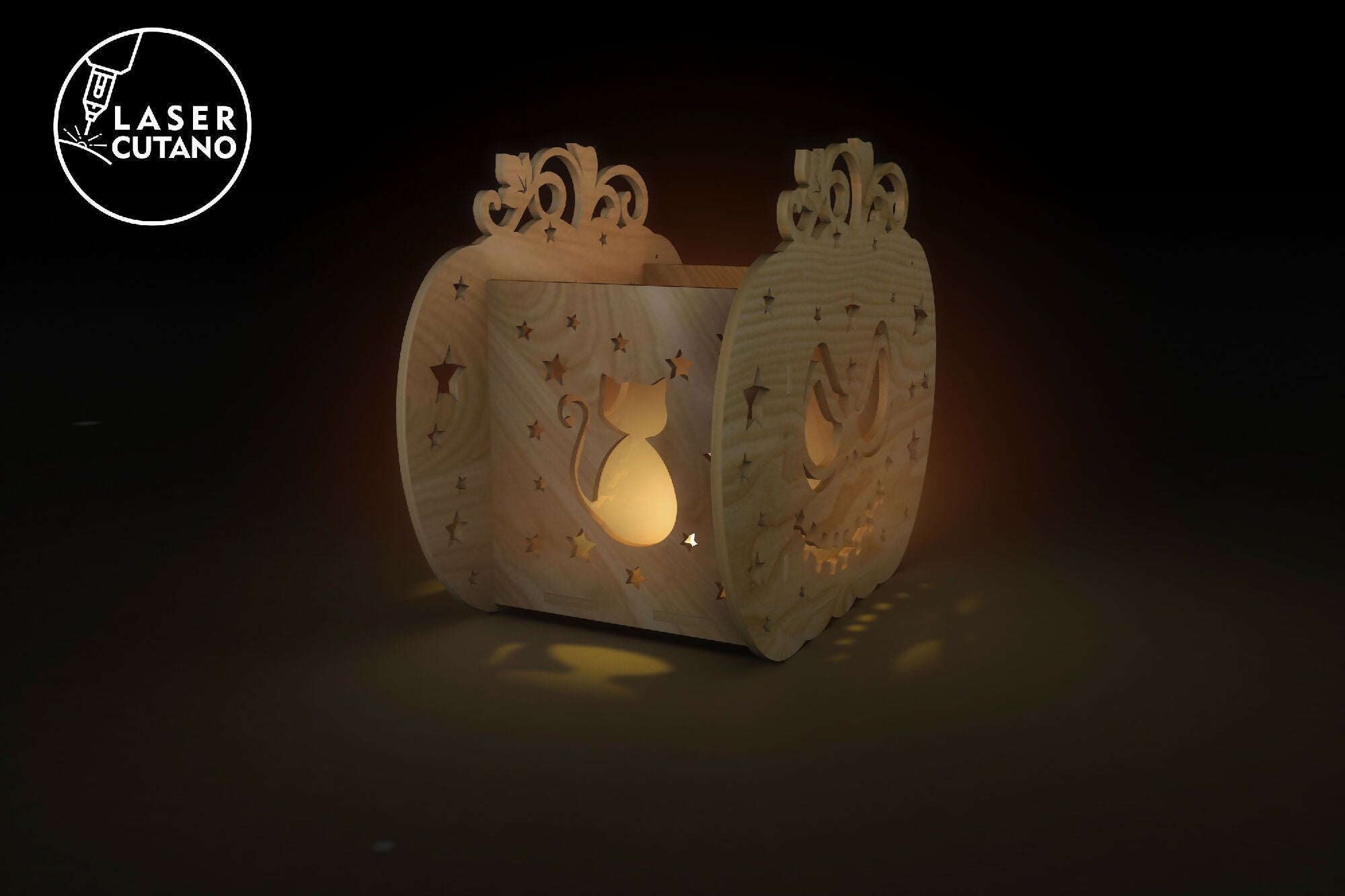 Halloween-Kerzenständer-Laser-Cut-Dateien-Lasercutano-2