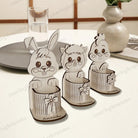 Easter bunny egg holder laser cut design