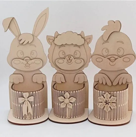 Chicken egg holder SVG laser cut template